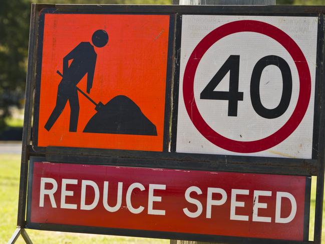 Kitchener St is closed to southbound traffic as Toowoomba Regional Council conduct roadworks near the James St intersection, Sunday, May 17, 2020. Picture: Kevin Farmer