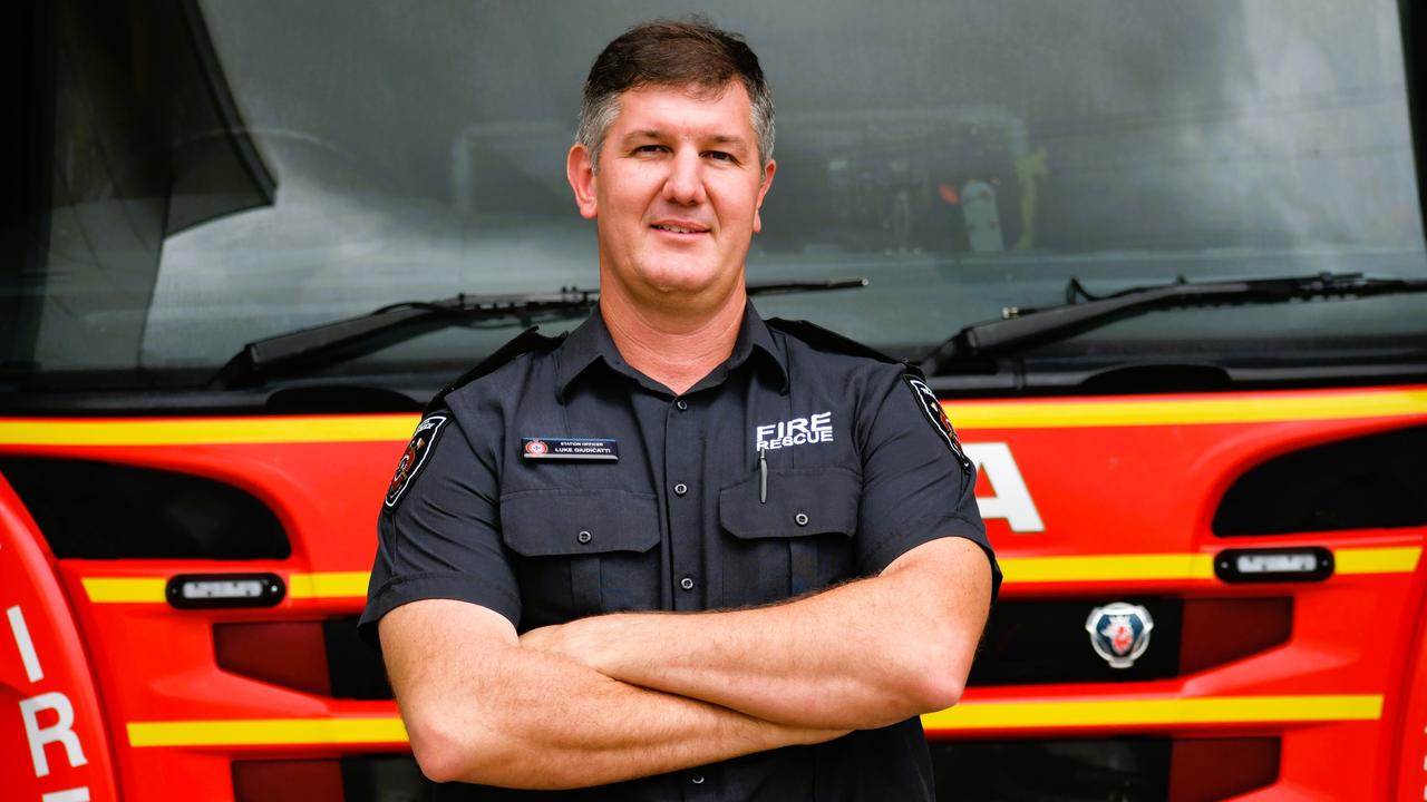 Luke Giudicatti, station officer at Ingham Fire and Rescue Station, is just one of five Australians to receive the Bravery Medal, the nation’s third highest civilian award for heroism, in 2025. Picture: Cameron Bates