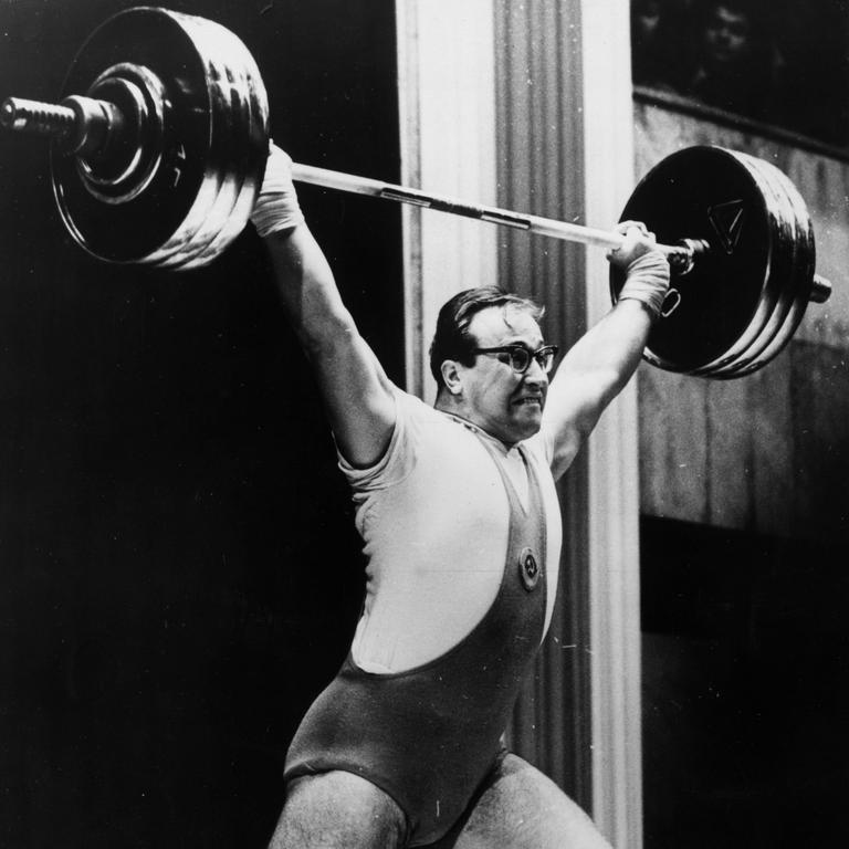 Russian weightlifter Yuri Vlasov was one of Arnie’s childhood heroes. Picture: Getty Images