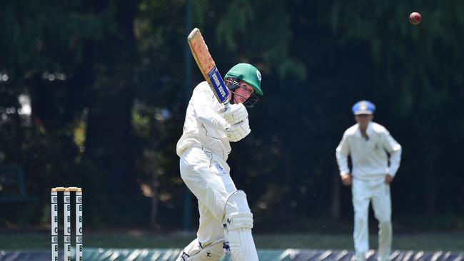 Brisbane Boys College batsman Blake Armstrong. Picture, John Gass