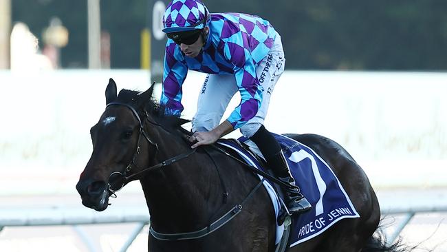 Champion mare Pride Of Jenni again clashes with her old sparring partner Mr Brightside in Saturday’s Group 1 Memsie Stakes at Caulfield. Picture: Jeremy Ng / Getty Images