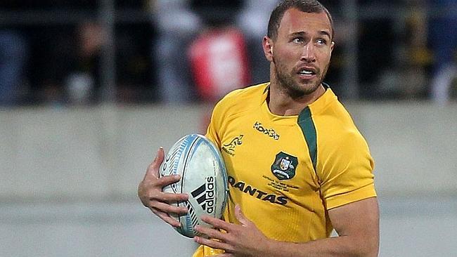 Quade Cooper in action against the All Blacks earlier this year.