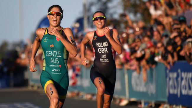 Ashleigh Gentle - Triathlon. Picture: Delly Carr