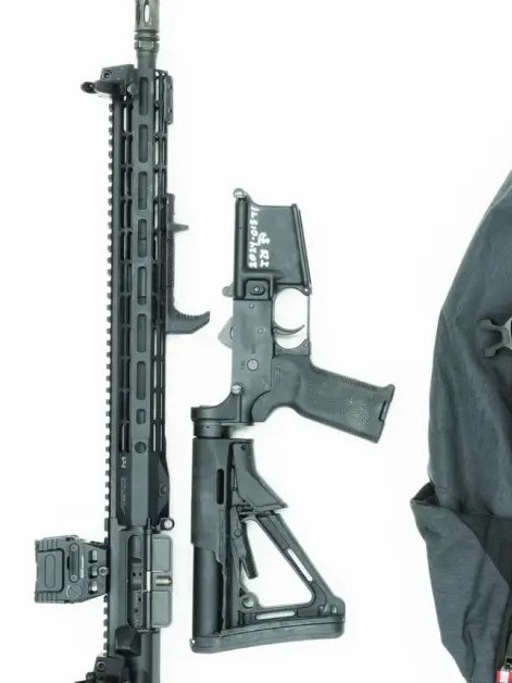 The AR-15 rifle that Thomas Matthew Crooks used in his attempt to kill Donald Trump. Picture: FBI