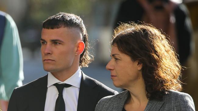 Harry Garside with his lawyer Sue Chrysanthou. Picture : NCA Newswire / Gaye Gerard