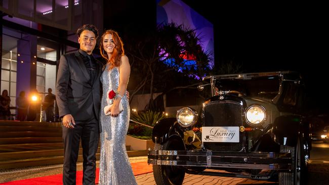 Victore Monifort-Rollinat and Olivia Taylor. King's Christian College's 2020 Formal. Photo: Supplied