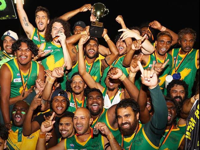 Pioneer won their 32nd CAFL premiership. Picture: AFLNT.