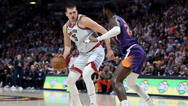 The Suns had no answer for Joker. (Photo by Matthew Stockman/Getty Images)