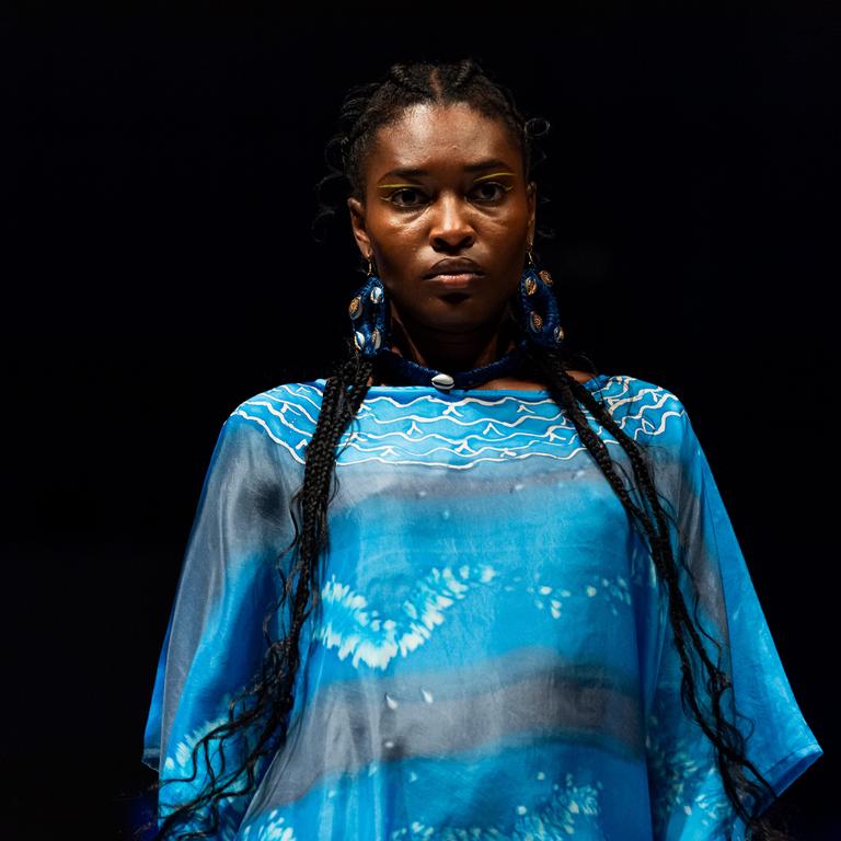 2024 Country to Couture at the Darwin Convention Centre showcases hand-designed First Nations fashion. Picture: Pema Tamang Pakhrin