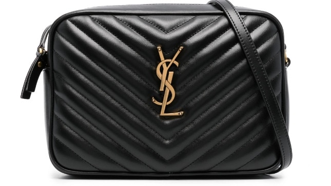 A Saint Laurent quilted cross body bag.