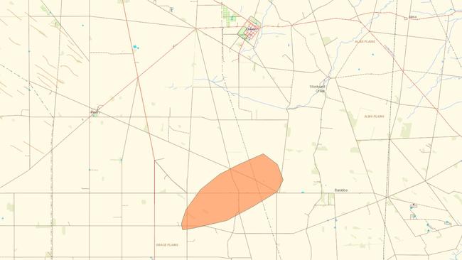 The CFS issued a ‘Watch and Act – Leave Now’ message on Monday just before 3.15pm, for Grace Plains. Picture: Country Fire Services SA