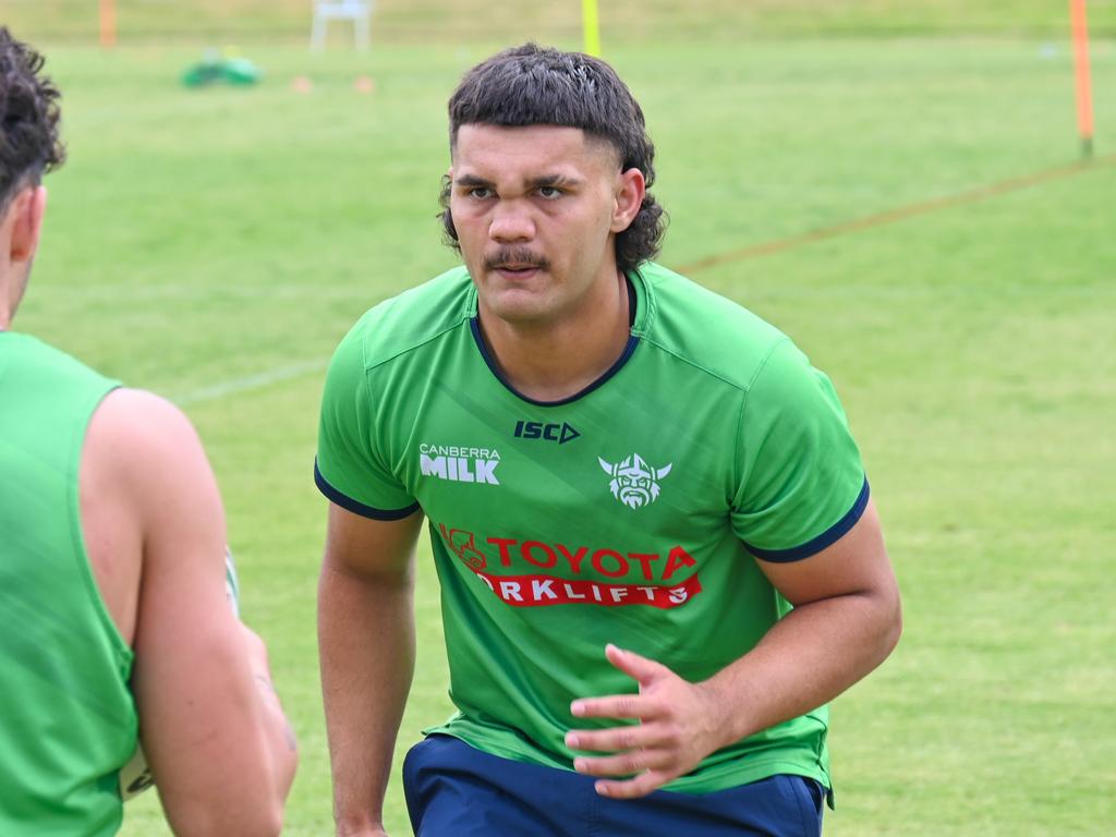 Elvis Nauer-Wood returns to the Green Machine. Picture: Canberra Raiders Media