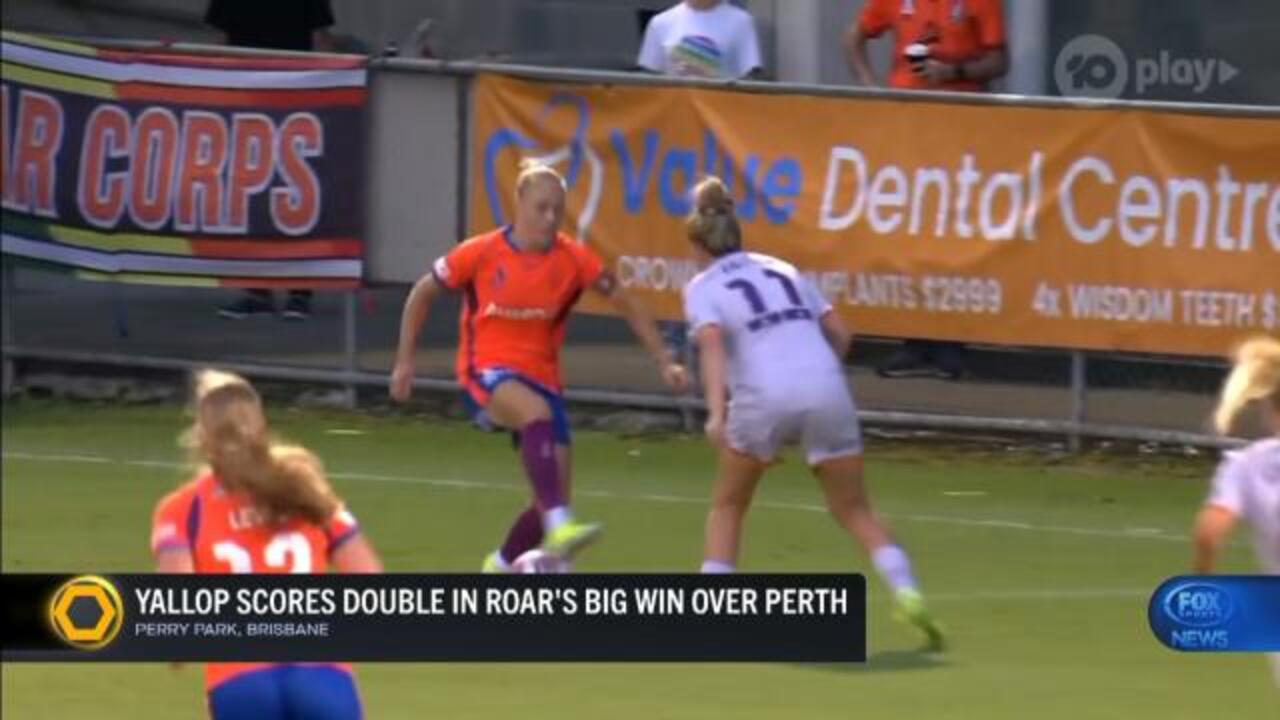 Yallop scores double in Roar's win