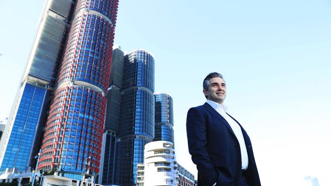 Lendlease CEO Tony Lombardo says the company is getting on track through its strategy reset. John Feder/The Australian.