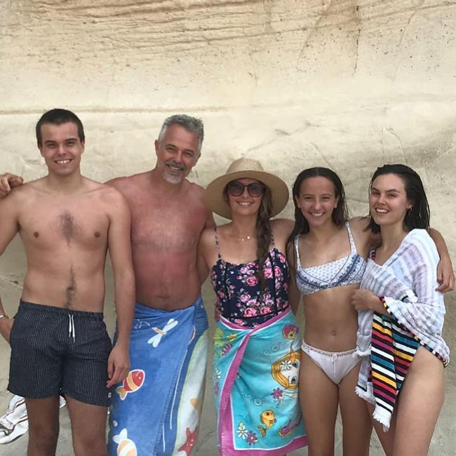 Daddo, Brahe and their three children. Picture: Instagram