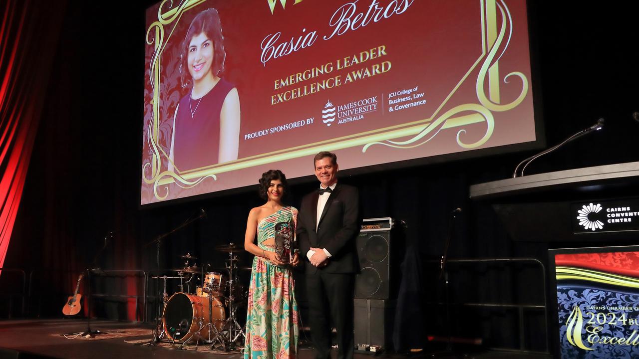 Casia Betros won the Emerging Leader Excellence Award. Picture: Paul Furse