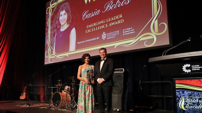 Casia Betros won the Emerging Leader Excellence Award. Picture: Paul Furse