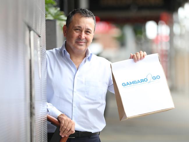 John Gambaro has joined the takeaway revolution. Picture: Peter Wallis