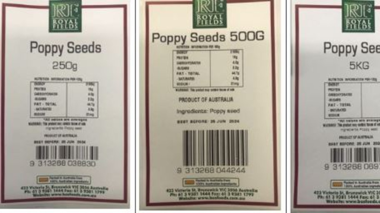 Another recall notice has been issued on Royal Fields poppy seeds.