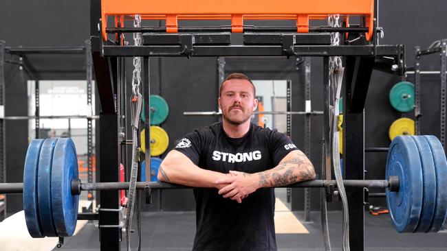 Strong Geelong gym owner Tyson Morrissy has been anxiously waiting to reopen his gym. Picture: Mark Wilson