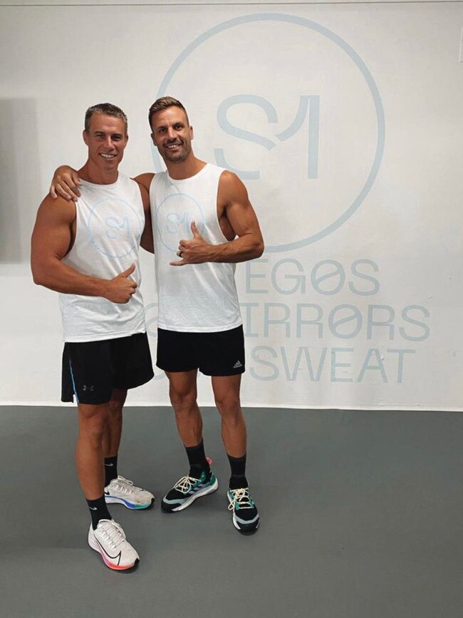 Beau Ryan training at Sweat 1000 with Kieran Turner.