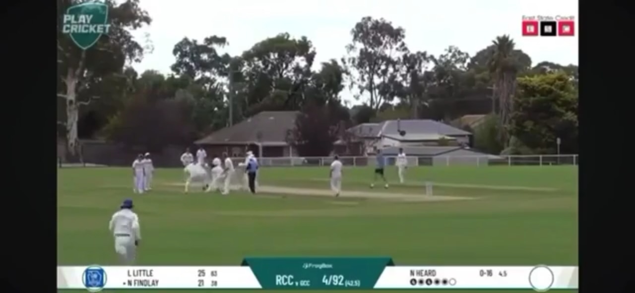 A wild brawl erupted during a club cricket match in Latrobe Valley on Saturday.