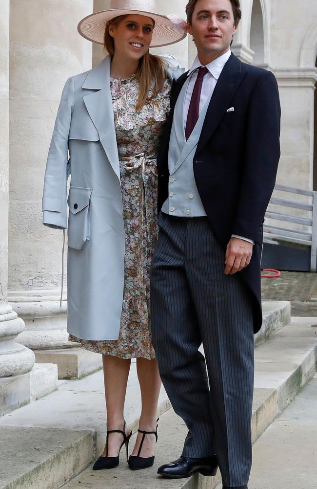 Britain's Princess Beatrice and property tycoon Edoardo Mapelli Mozzi. Picture: FRANCOIS GUILLOT / AFP