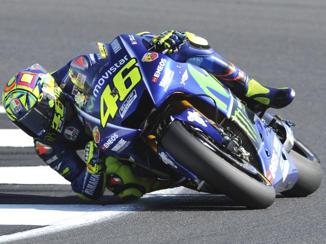 Valentino Rossi during the British Grand Prix.