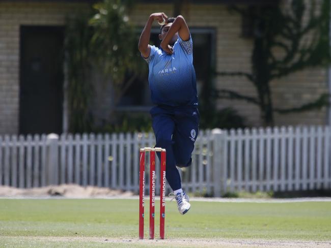 Parramatta leg-spinner Aryan Kumar. Picture: Warren Gannon Photography