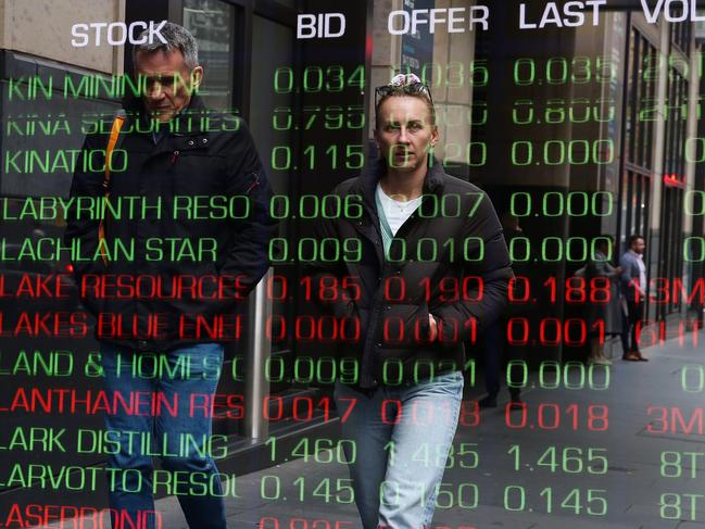 SYDNEY, AUSTRALIA  - Newswire Photos  AUGUST 07 2023: A general view of the digital boards at the ASX in Sydney as interest rates continue to rise.  Picture NCA Newswire/ Gaye Gerard