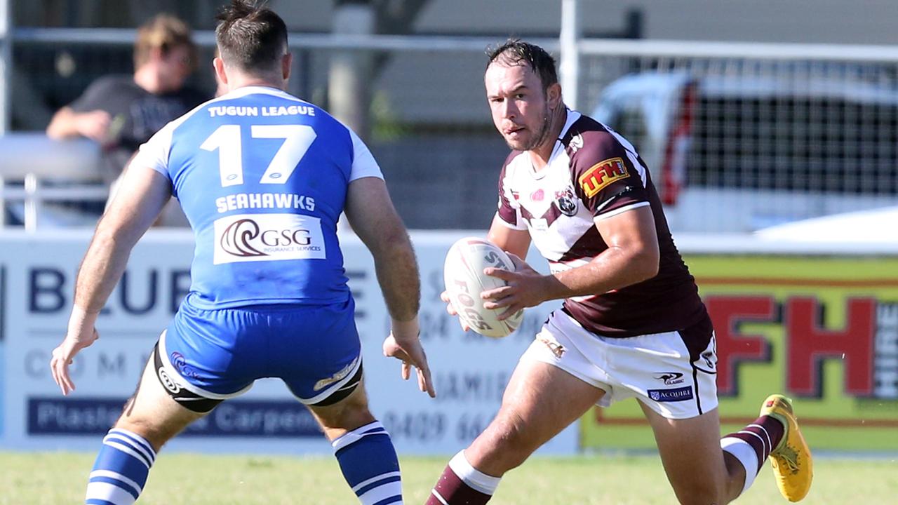 Action Shots of the Burleigh Bears and Tugun Seahawks at 3pm Pizzey Park. Kurtis Rowe. 3 April 2022 Miami Picture by Richard Gosling