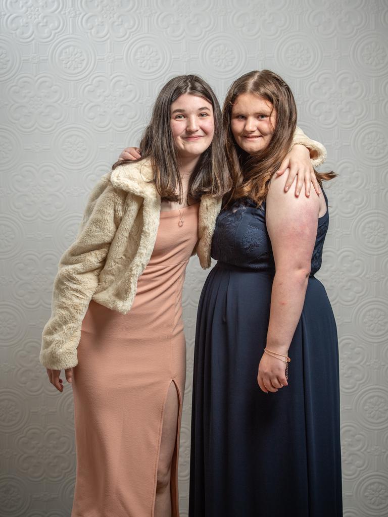 Harley Harper and Shani Hatton at the Nelson Park school graduation 2022. Picture: Brad Fleet