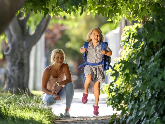 One of Victoria’s smallest babies has grown into a thriving young girl and is getting ready to start her first day of school this month. Picture: Tim Carrafa