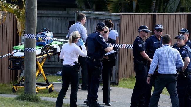 Police at the scene of the shooting in Labrador. Photo: Regi Varghese