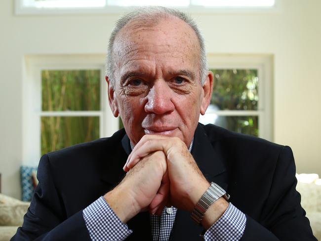 Veteran journalist Mike Willesee told of his battle with cancer on the ABC’s Australian Story. Picture: Britta Campion