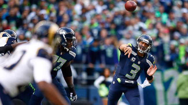 Quarterback Russell Wilson will lead the Seahawks’ charge to the Super Bowl.