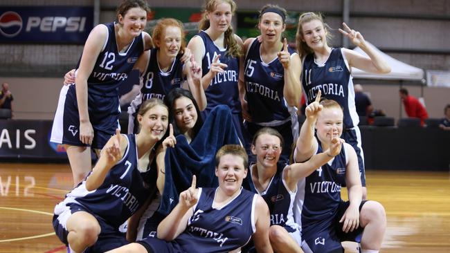 Victoria’s national championship winning Ivor Burge women’s team Picture: Basketball Victoria)