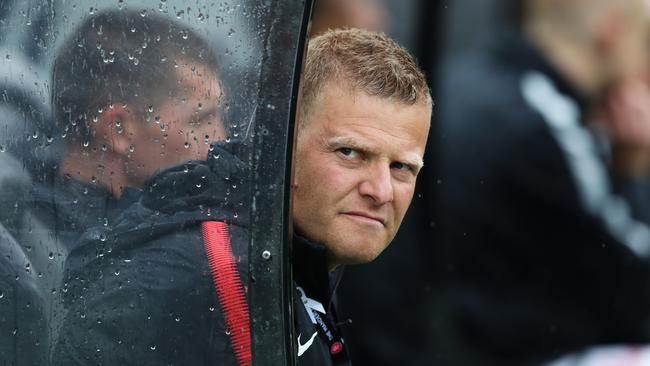 Wanderers coach Josep Gombau during the Western Sydney Wanderers v Brisbane Roar A-League match at ANZ Stadium, Sydney. Picture: Brett Costello
