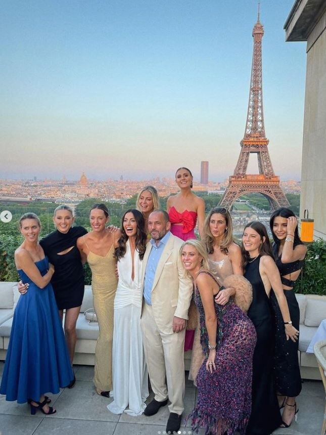 Tamie Ingham married celebrity chef Guillaume Brahimi in a romantic rose garden wedding at the iconic Musee Rodin in Paris. Picture: Instagram