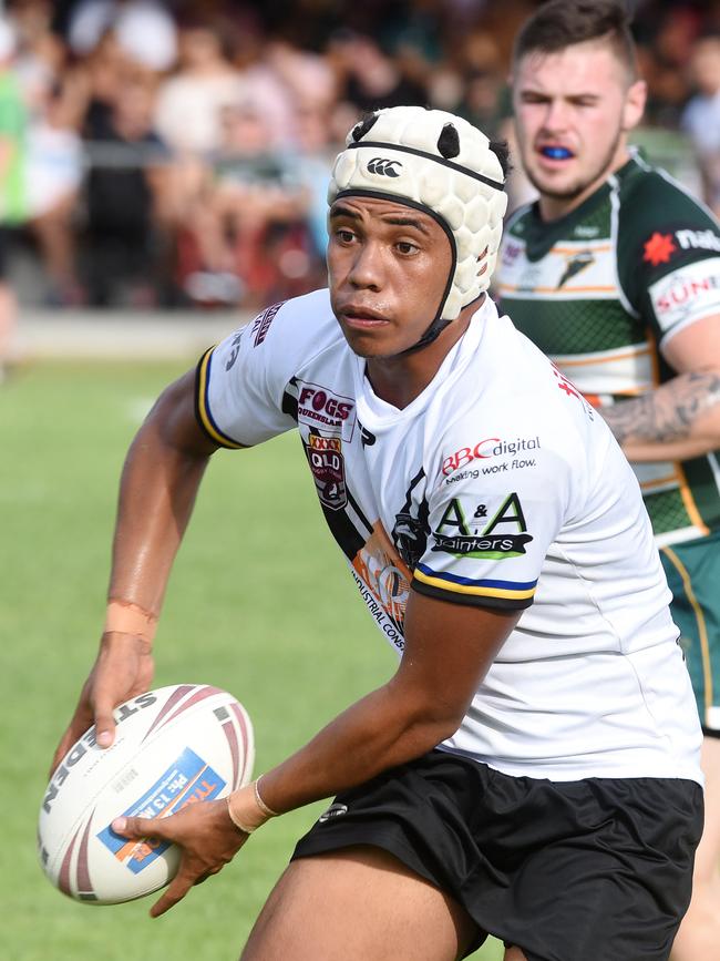 Alan White playing for Souths Logan Magpies Colts. Picture: John Gass