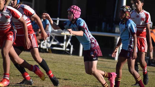 Brisbane Broncos Old Boys action: Keebra Park v Palm Beach Currumbin.
