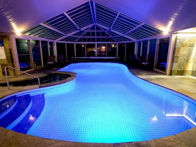 You'd want an indoor pool if you were handing over $3000 a night — and this place delivers just that. Picture: Airbnb