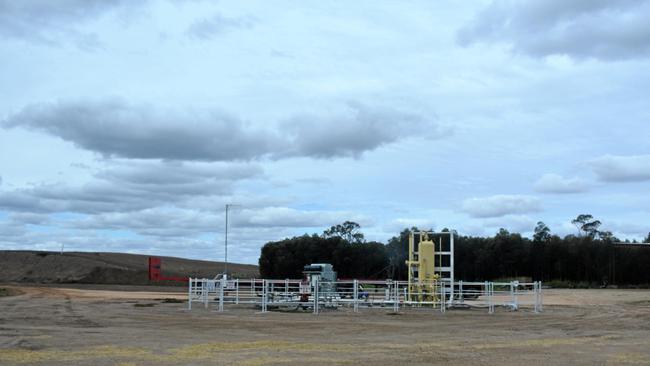 A coal seam gas well at Berwyndale near Miles. Picture: Cassandra Glover