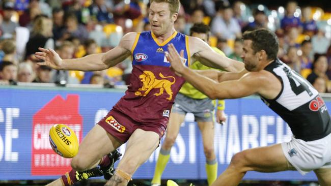 Former Brisbane player Ryan Harwood was sorely missed by Omeo-Benambra in the second semi-final against Swifts Creek, which won in extra time. (AAP Image/Glenn Hunt)