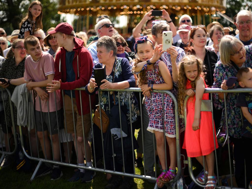 Crowds flocked to see the royal couple. Picture: Getty Images