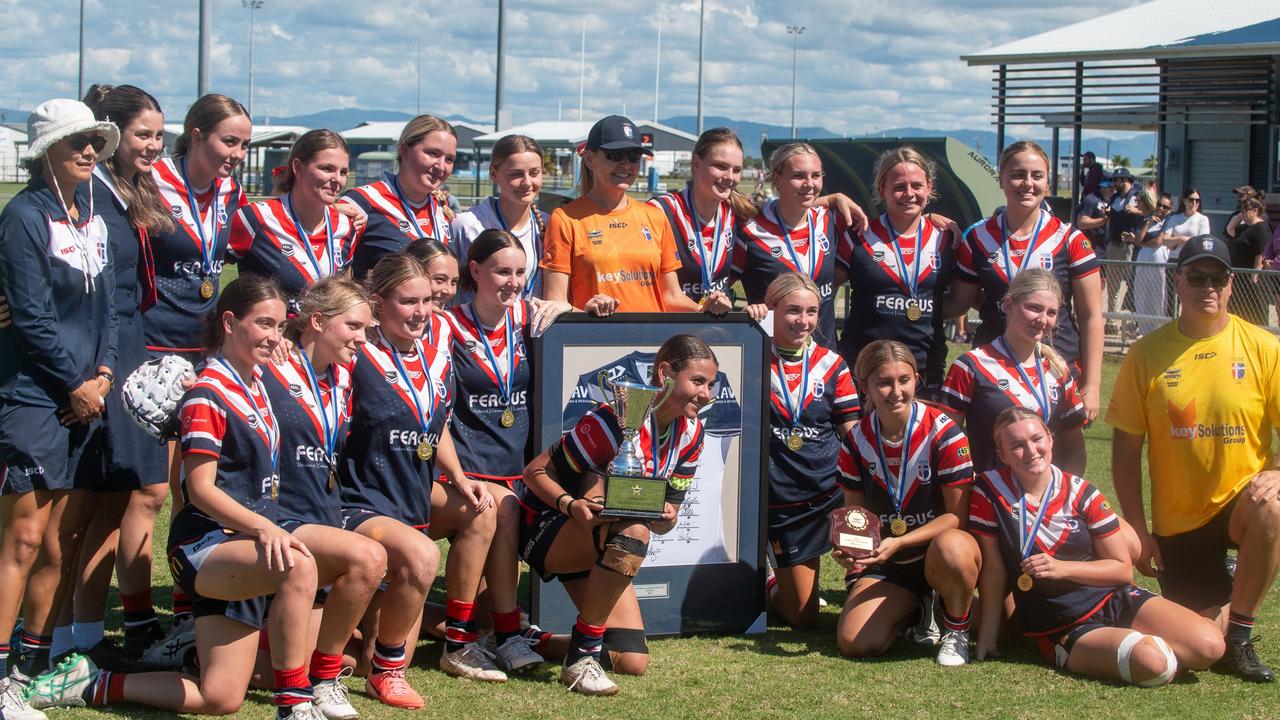 St Patrick's College after defeating Kirwan SHS last week. Picture: Michaela Harlow