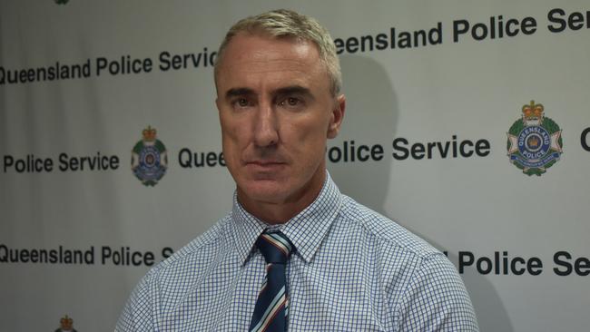 Mackay District Superintendent Tom Armitt says the alleged gunman was in custody and police would lay charges on Friday afternoon. Picture: Contributed