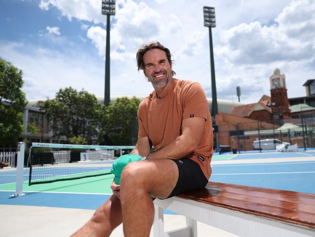 Australian tennis legend Pat Rafter has leapt to the defence of American star Danielle Collins. Picture: Rohan Kelly