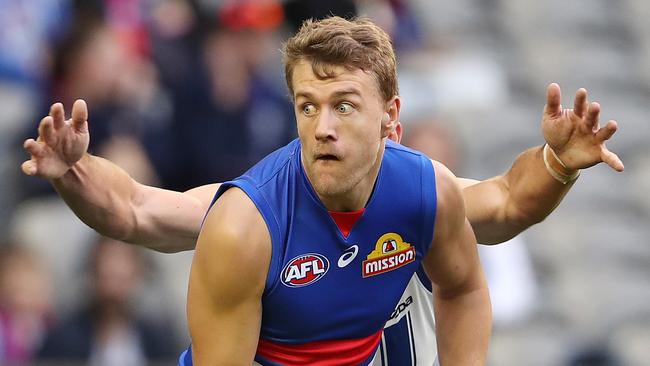 Western Bulldogs ball magnet Jack Macrae wins another possession. Picture: Michael Klein