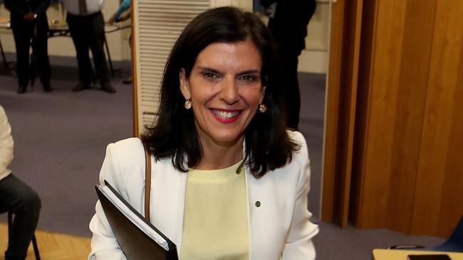 16/04/2019 Julia Banks  speaks to voters in the electorate of Flinders at the Dromana Community Hall.picture : David Geraghty / The Australian.